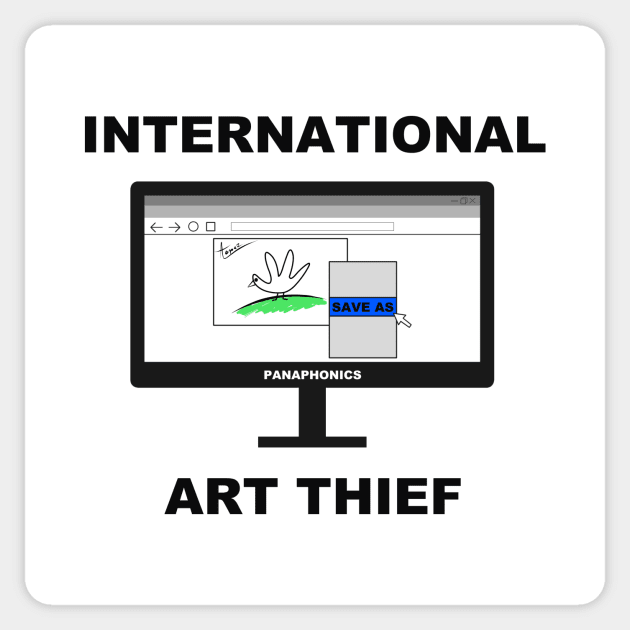 International Art Thief Sticker by Aarogoth